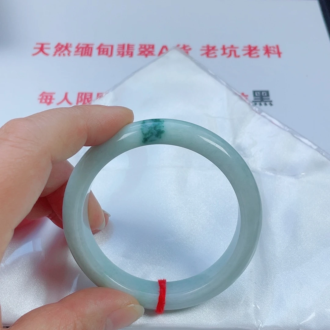 翡翠未镶嵌手镯天然翡翠手镯56.2