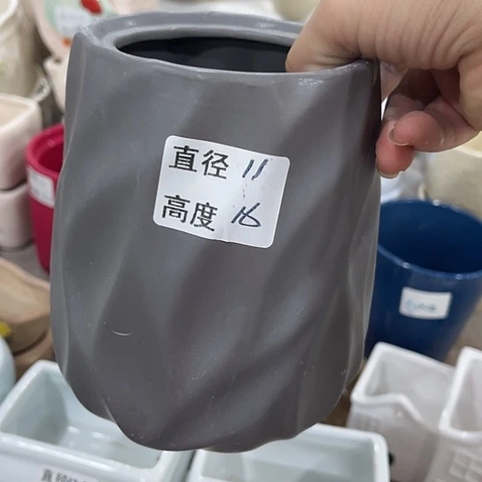多肉绿植陶瓷花盆9.9包邮，有孔