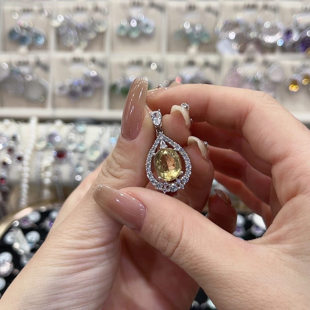 蛇纹石玉银S925镶嵌戒指