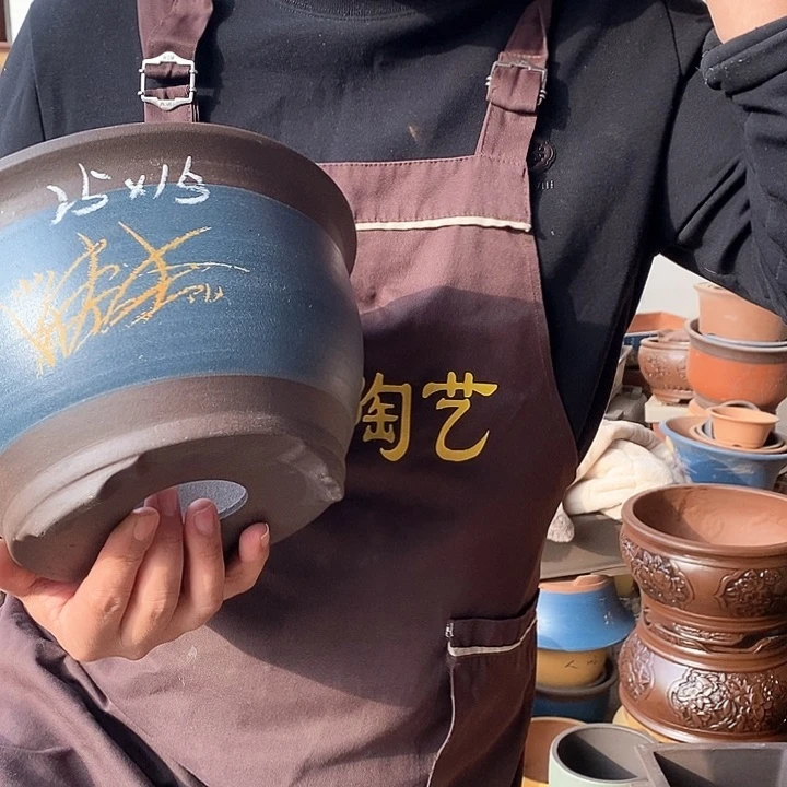 紫砂花盆紫砂陶艺