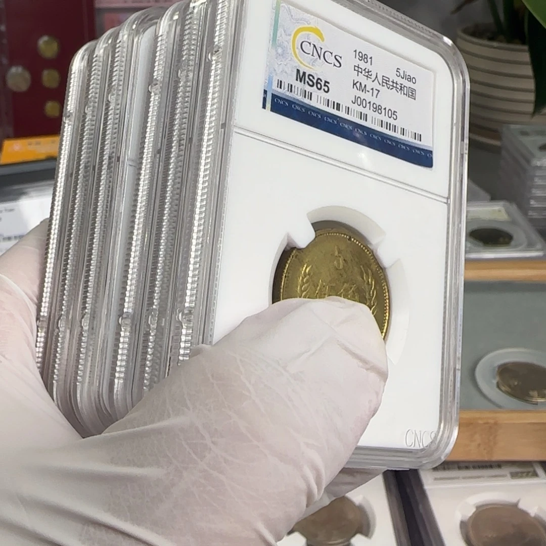 老***宫六枚81年五角评级带包浆