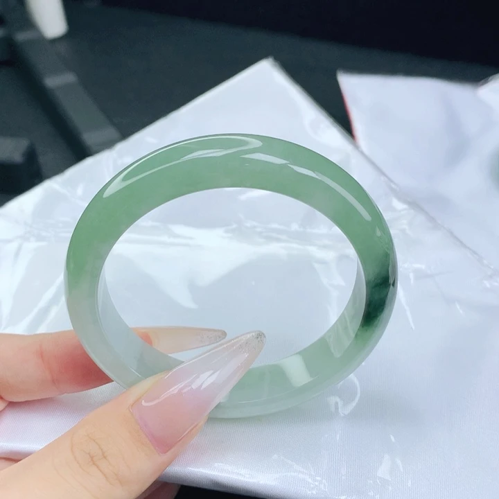 翡翠未镶嵌手镯54-55圈口