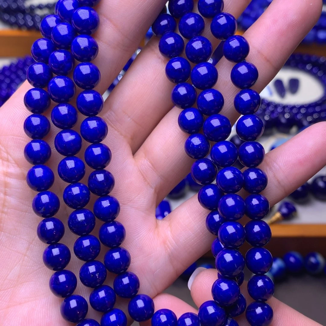 青金石未镶嵌手串7.8mm