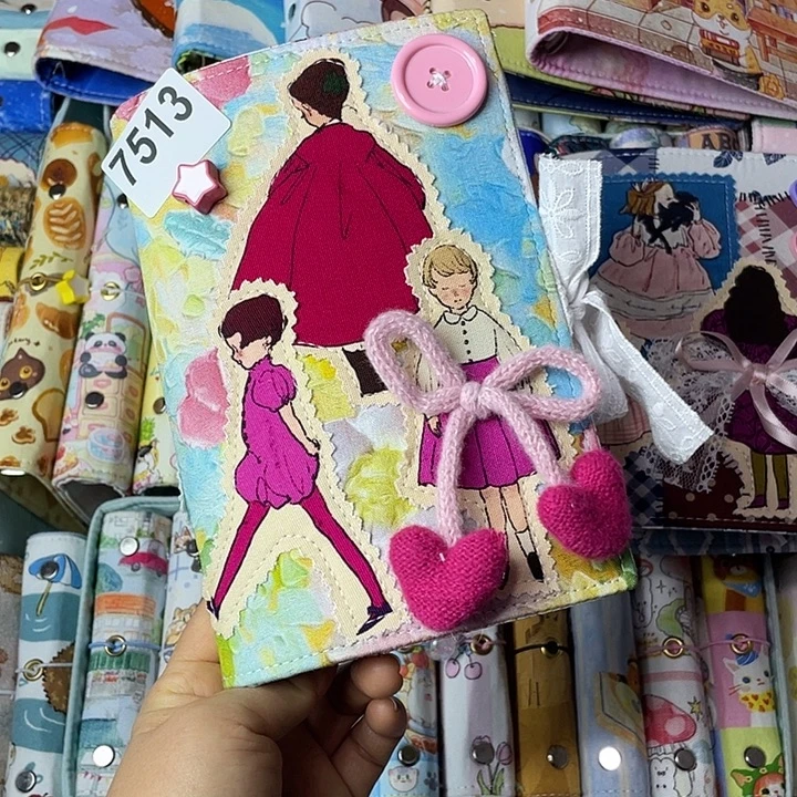 织绣A6 活页不加纸7513