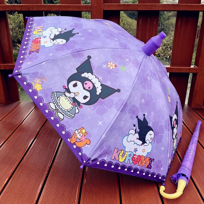 库洛米新款儿童雨伞公主小学生幼儿园耐用晴雨两用自动小孩雨伞