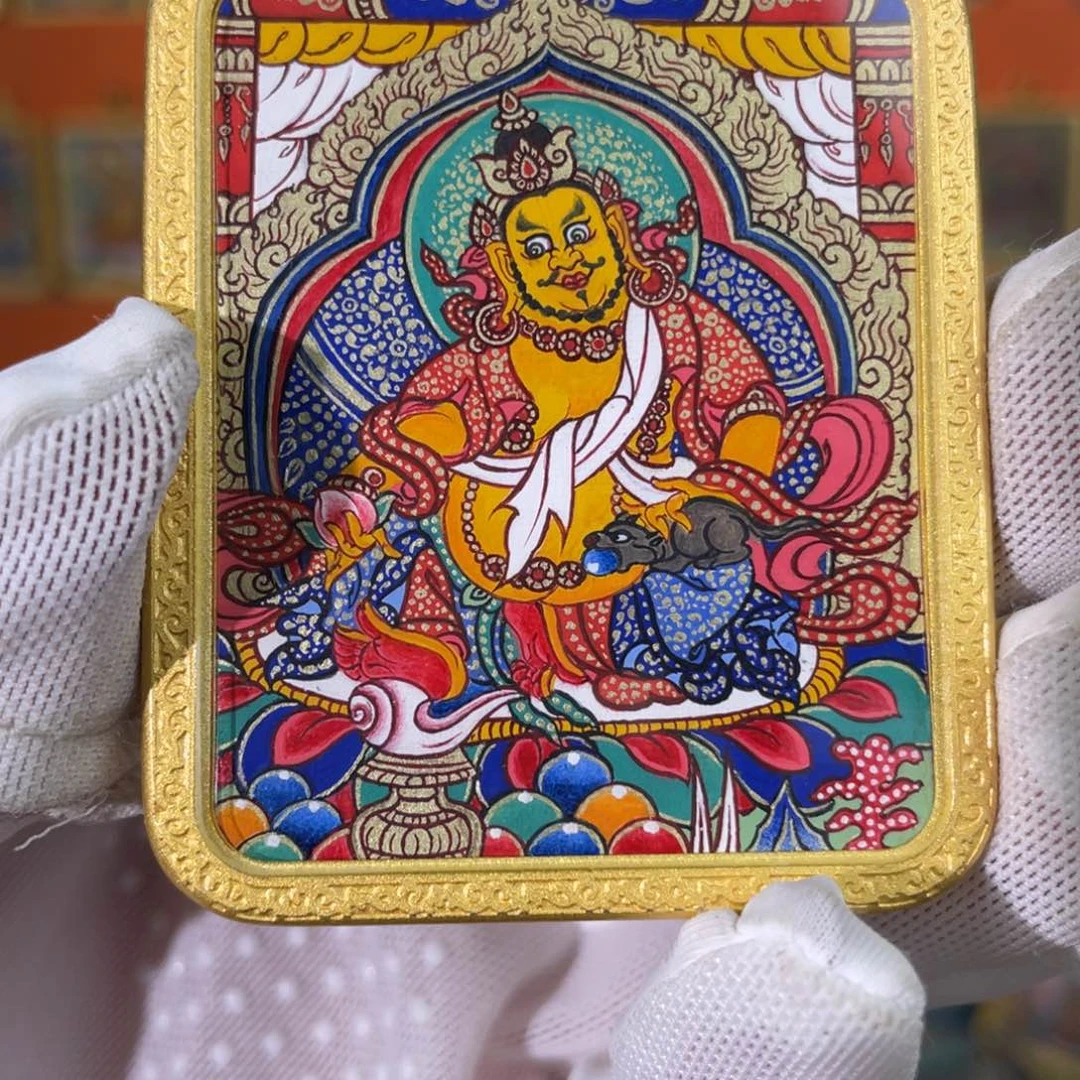 铜合金布艺藏式黄ＣＣ矿物颜料工笔画