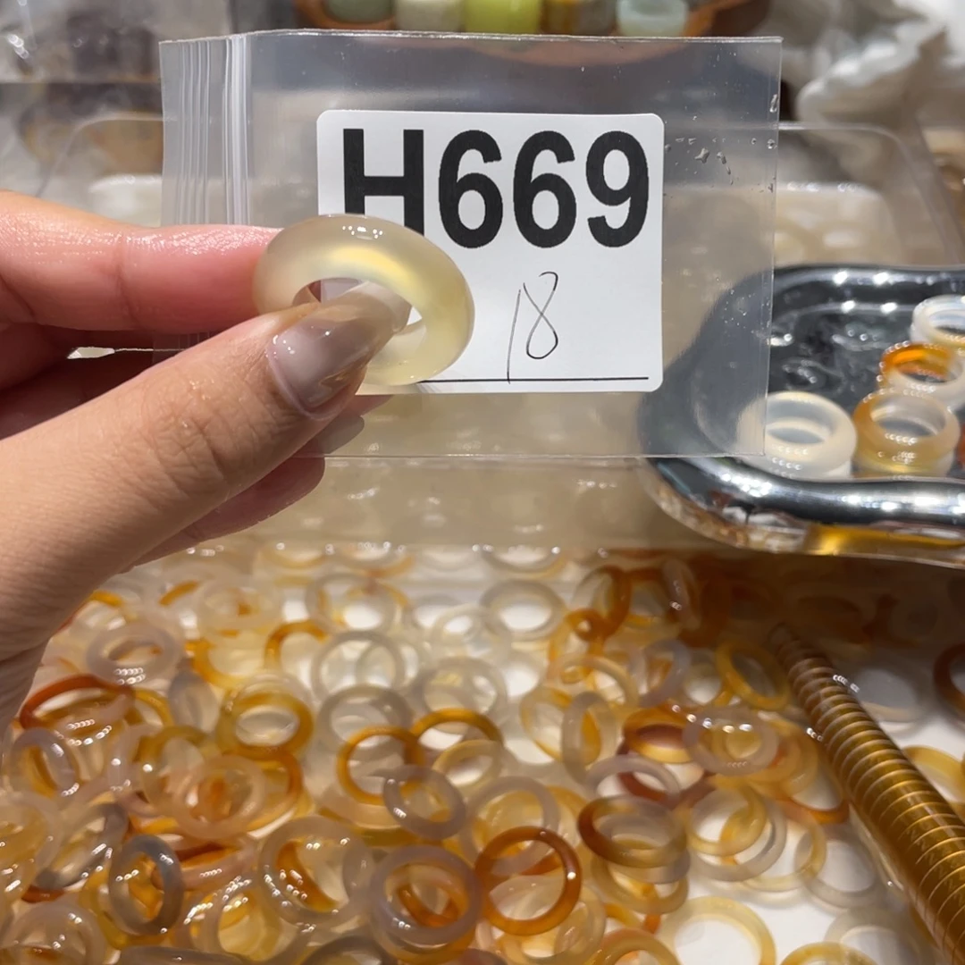 玛瑙/玉髓未镶嵌戒指669