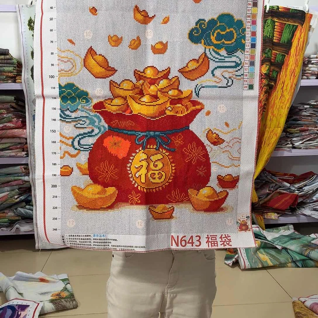 棉十字绣成品出售