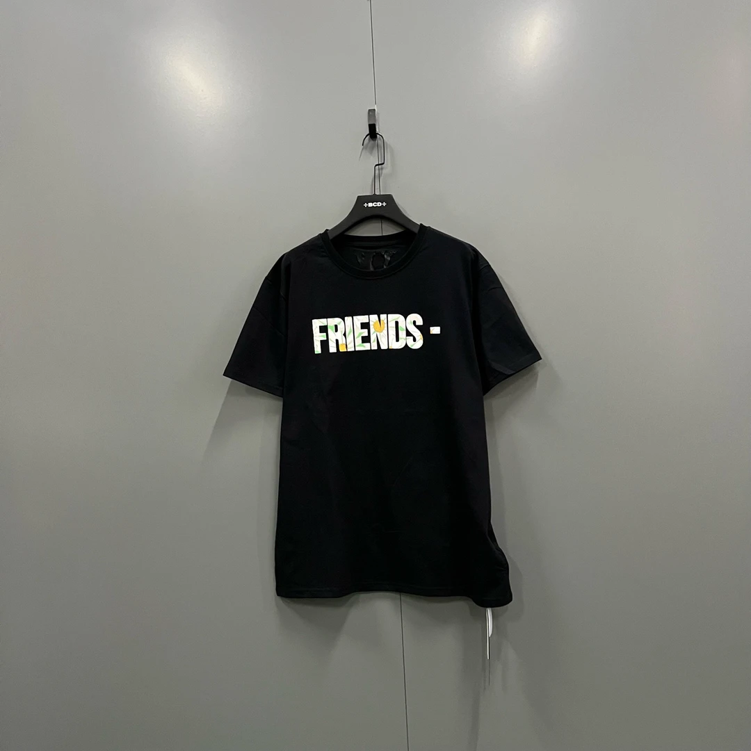 未使用 maje 626pl 018533 VLONE 黑色雏菊印花大logo短袖