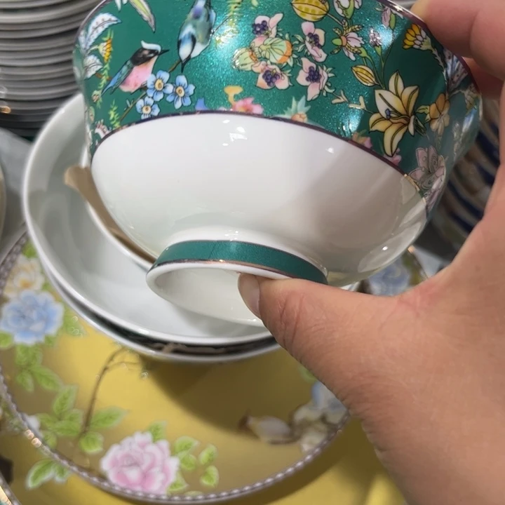 瓷片仙踪碗六个4.5