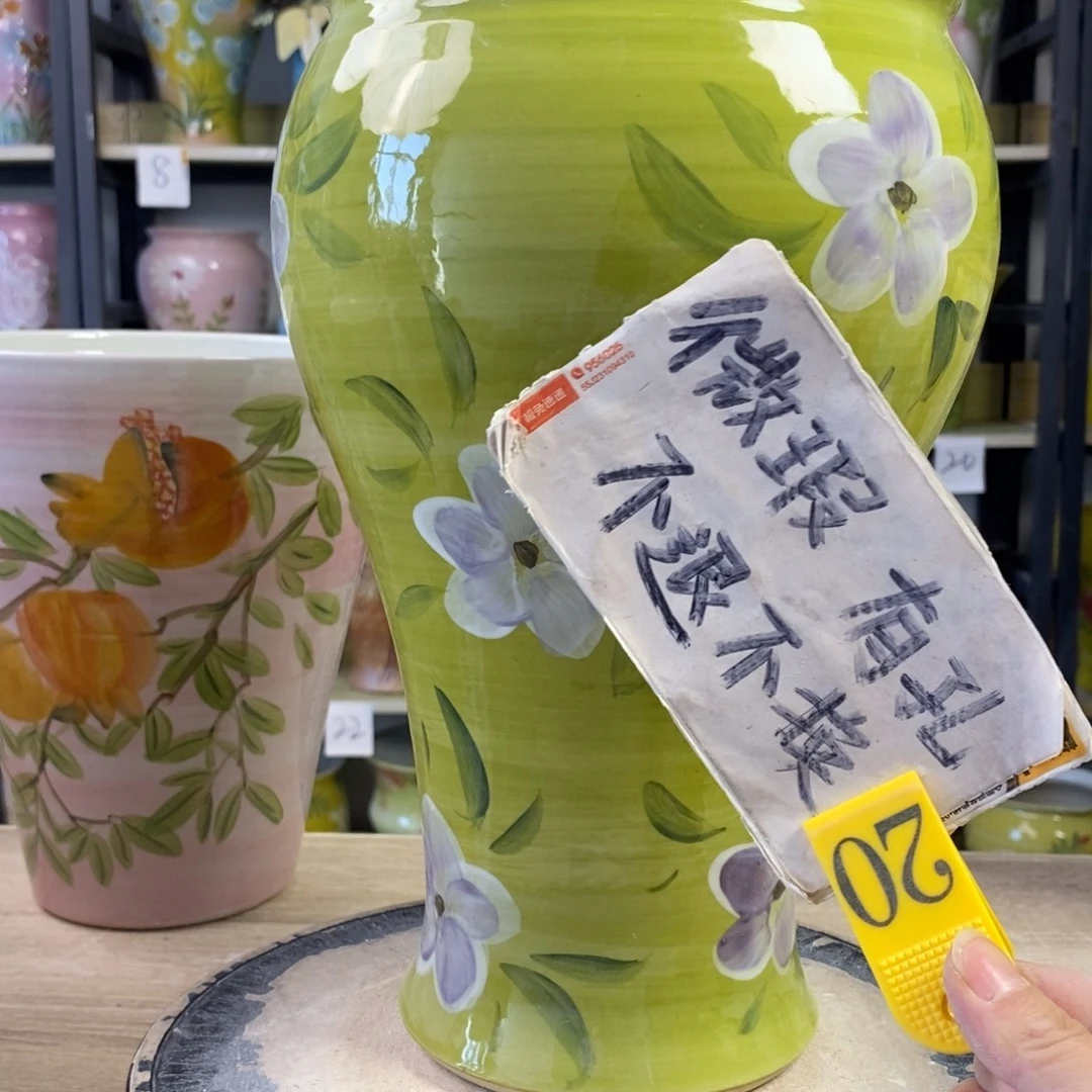 景德镇手工手绘陶瓷花盆