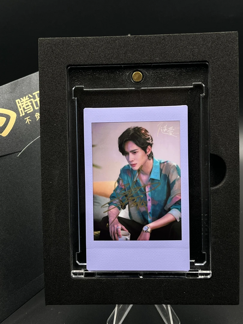 W248【展轩】亲签三寸正品富士拍立得mini相纸 紫边