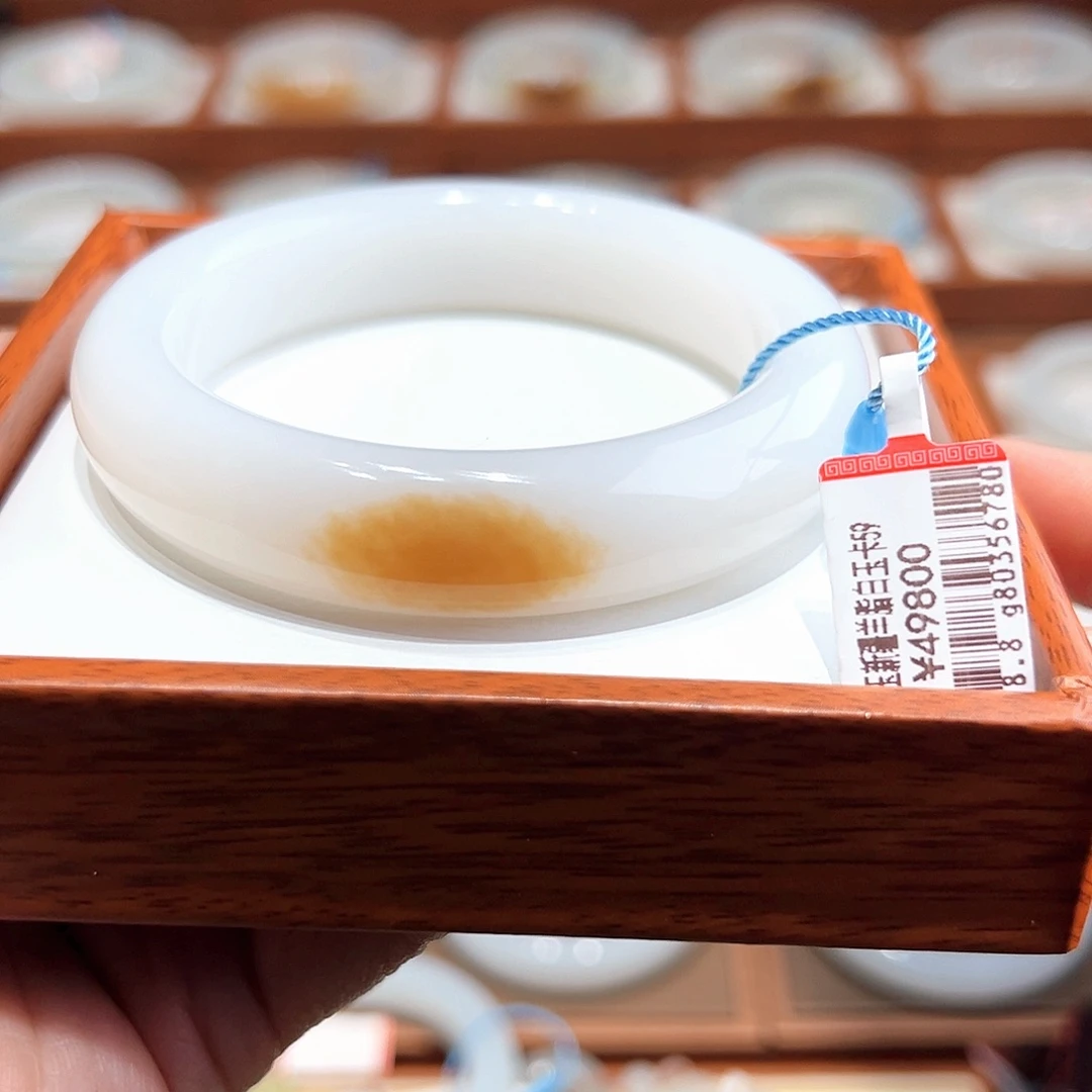 和田玉手镯未镶嵌58+