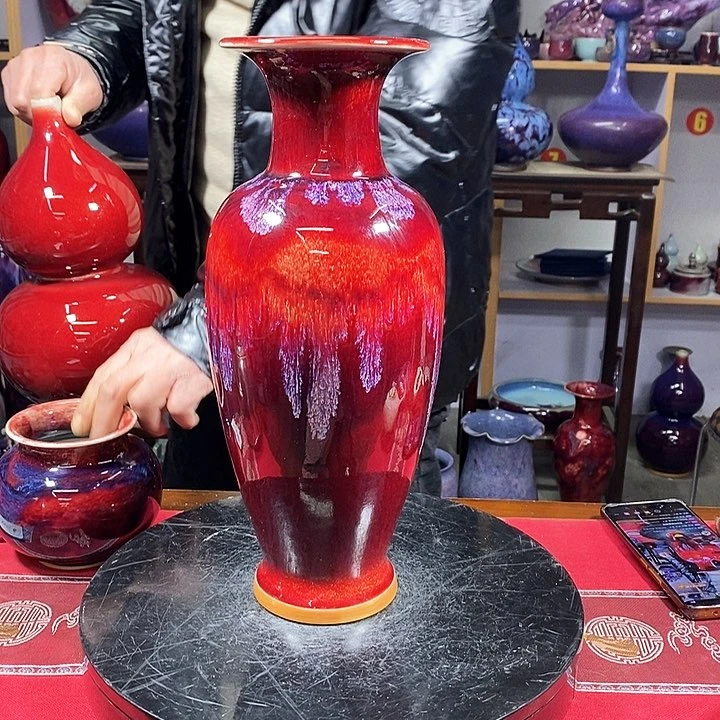 瓶中国神垕精品钧瓷