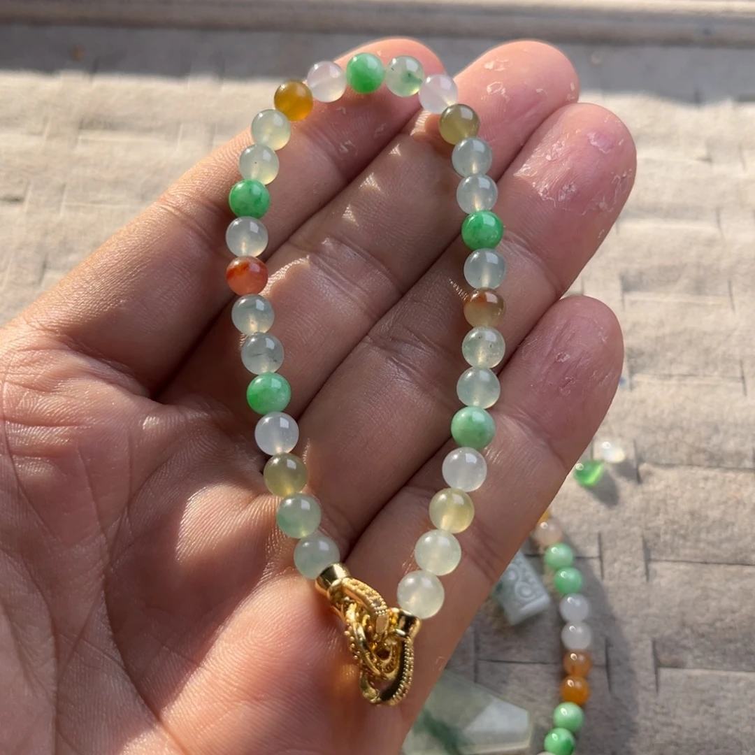 定制翡翠未镶嵌翡翠多宝