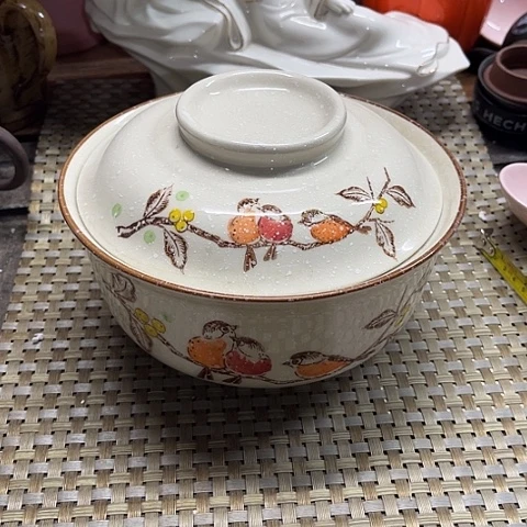 微瑕，不能明火，长19高8鸟语花香1.5L