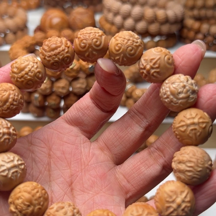 猴头核桃吊坠漏眼黑天15