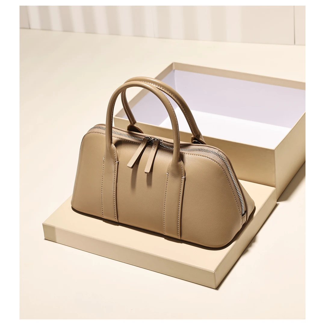 GXFMOD真皮夏季新款头层牛皮手提包复古休闲枕头包手提单肩斜挎包