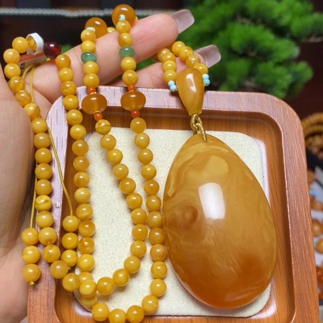 【闪购商品】蜜蜡颈饰未镶嵌项链