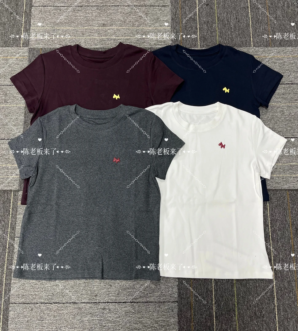 圆领小马标简约舒适常规T恤女