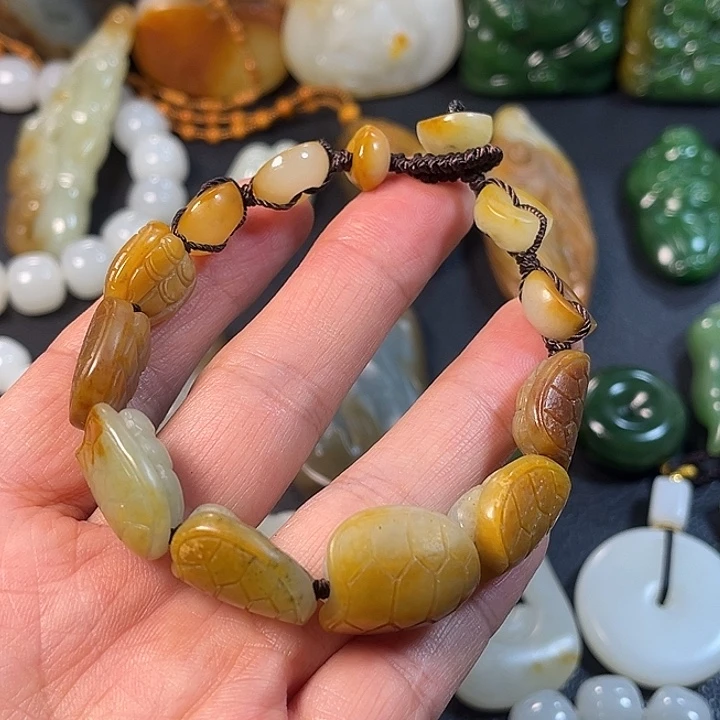 和田玉未镶嵌手链