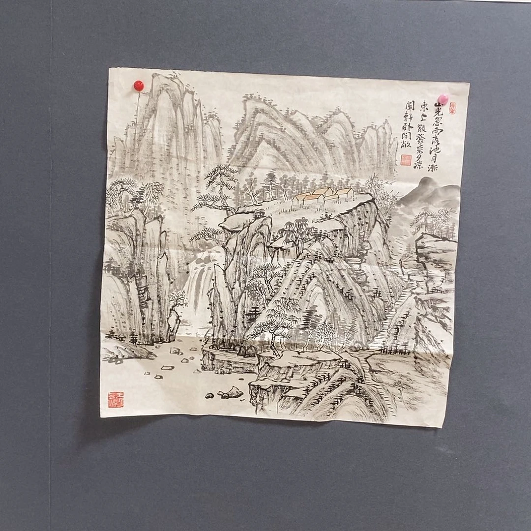 国画汤福彬68.68手绘画芯