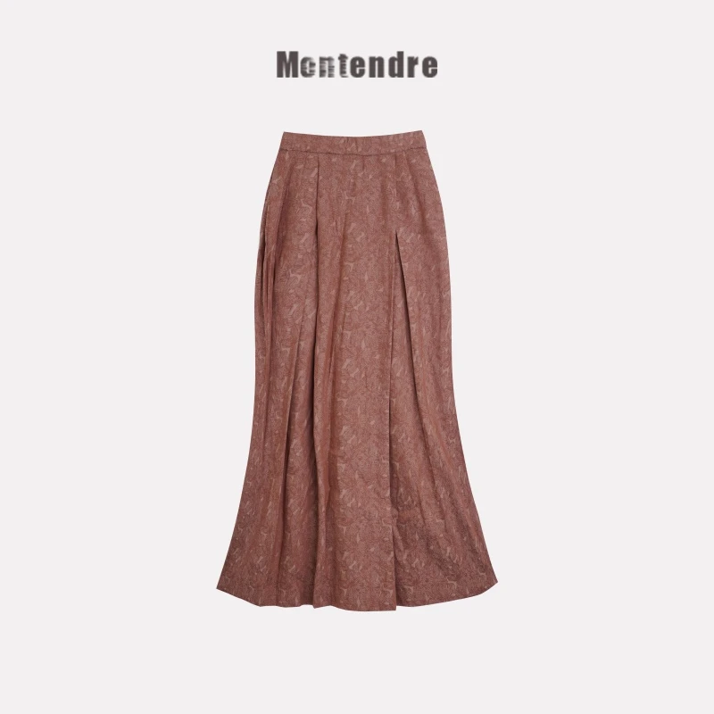 【Montendre】 夏季新款 C  时尚优雅气质高腰薄款A字半身裙