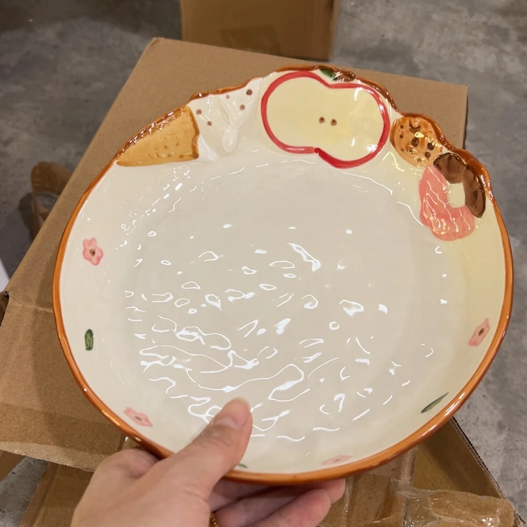 陶摆件高温陶瓷釉下彩正品2个