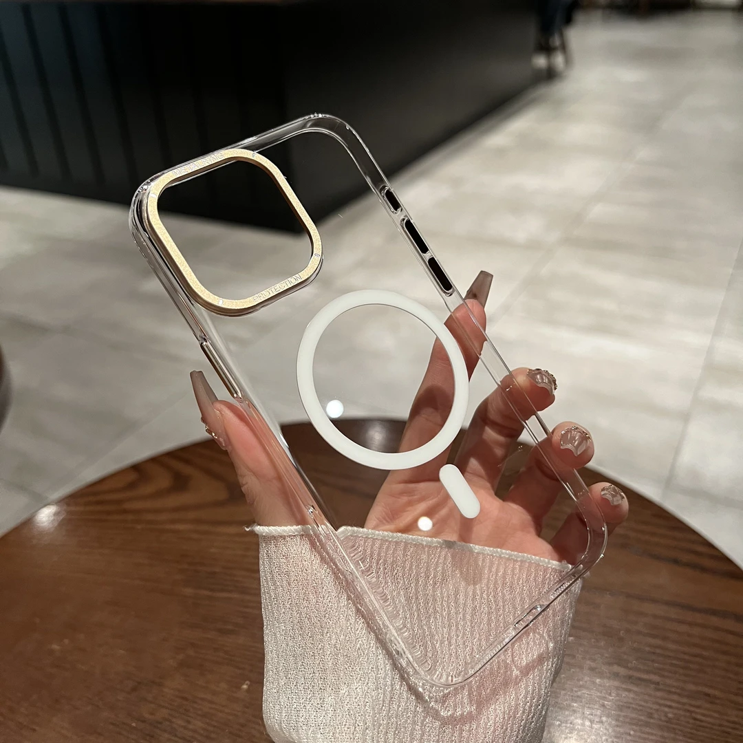 UMJ磁吸充电适用iPhone16proMax手机壳苹果15/14/13透明硬壳12男