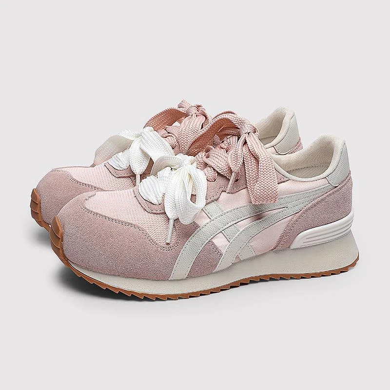 拼色厚底阿甘德训鞋女2025春夏透气百搭软底显脚小休闲运动跑步鞋