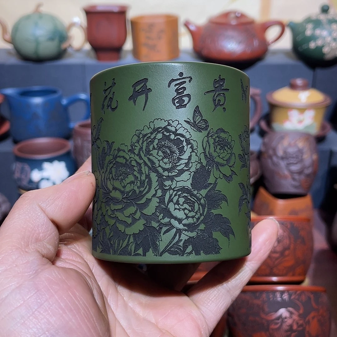 原矿紫砂手工主人杯
