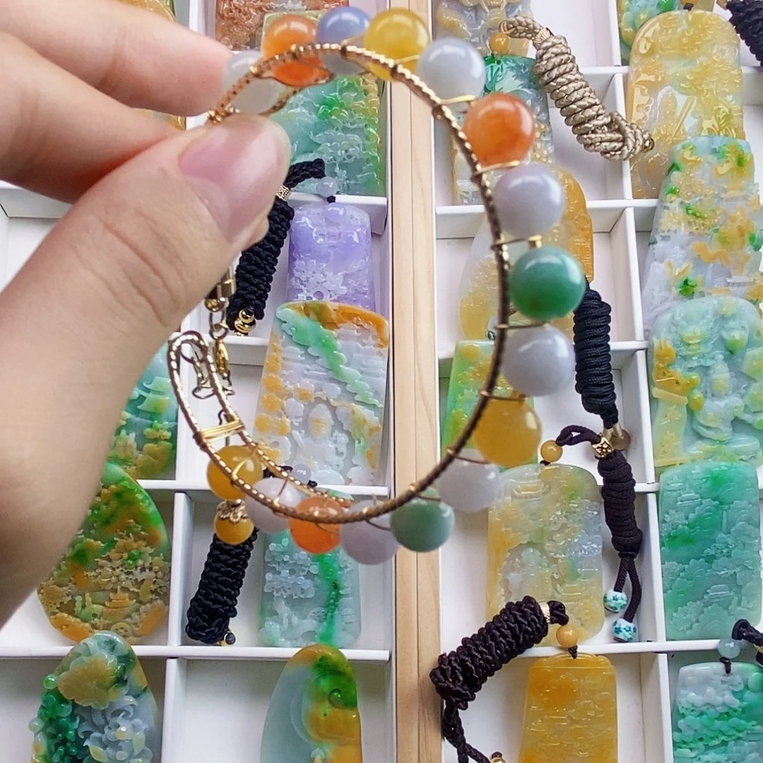 翡翠未镶嵌颈饰天然翡翠