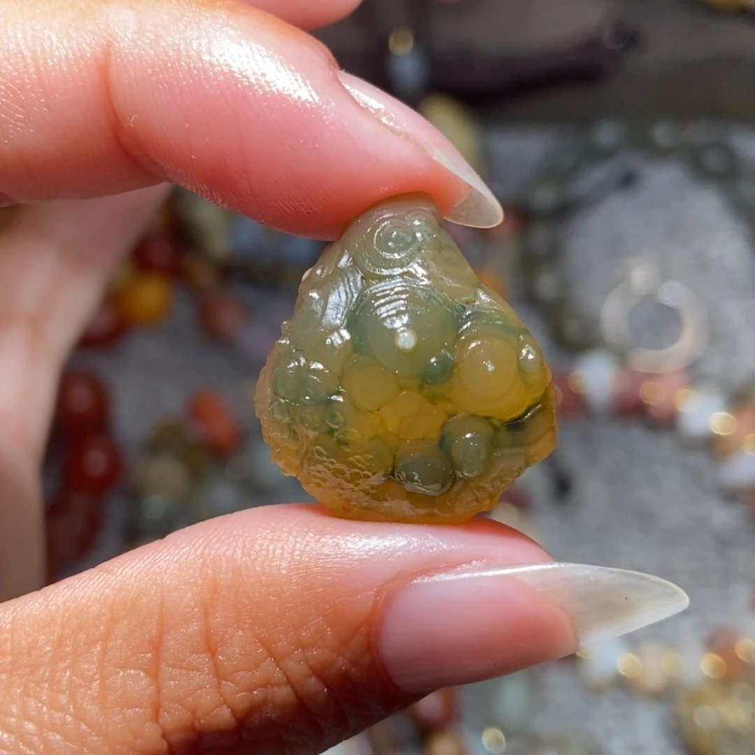 未镶嵌玛瑙/玉髓珠宝半成品