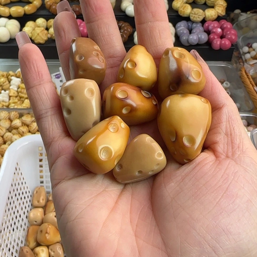 吊坠菩提根/象牙果瑕疵牙果奶酪10颗有裂