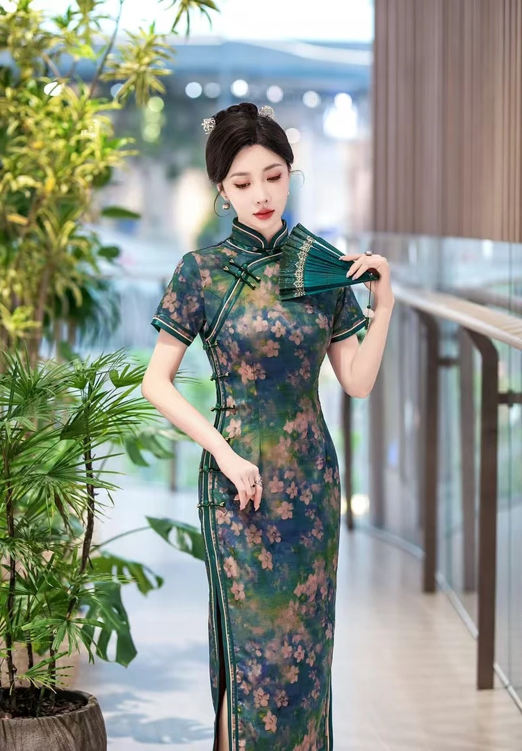 胖妞瘦妈夏季新款旗袍（按主播给的编码下单）日常日常