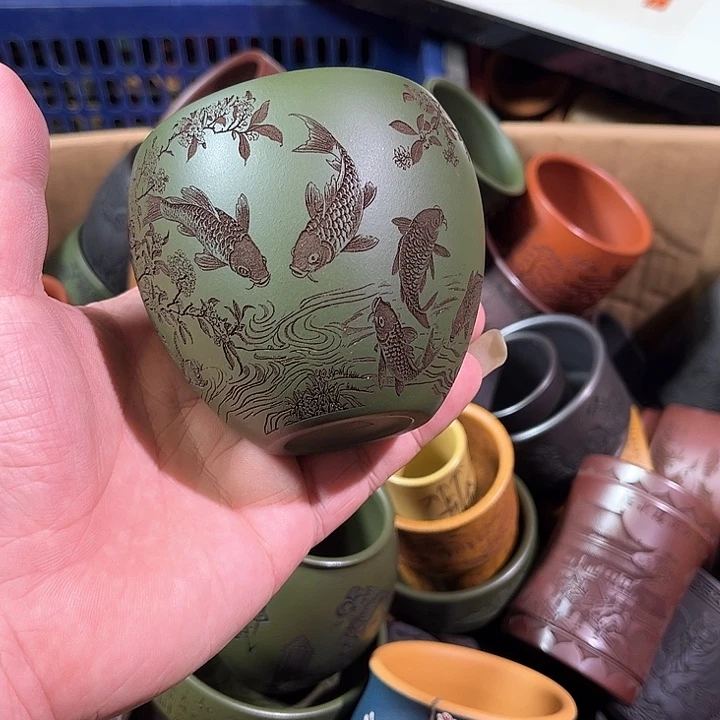 茶杯紫砂全手工 紫砂主人杯