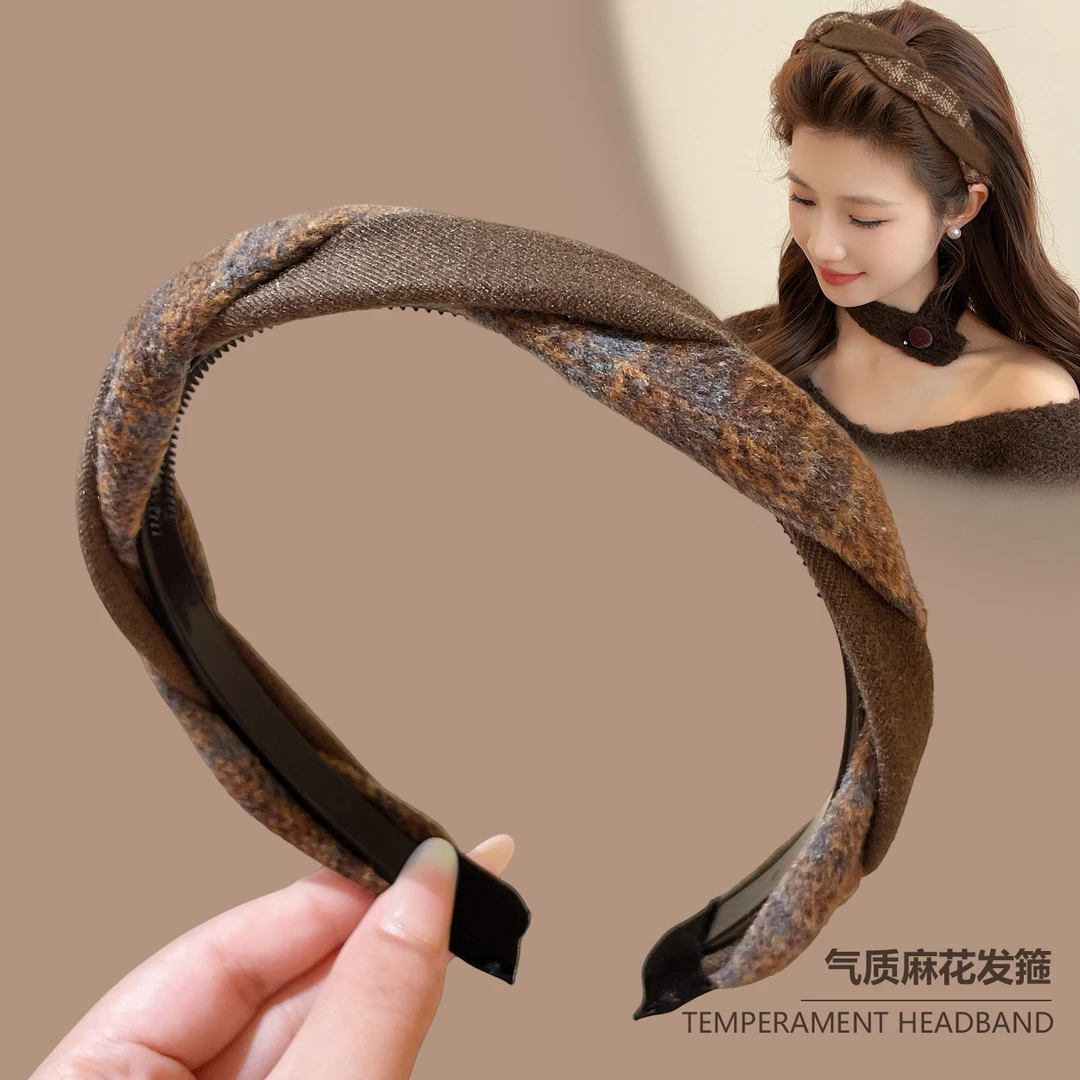 美拉德细边高颅顶发箍女款高级感洋气时尚显脸小减龄头箍洗脸发卡