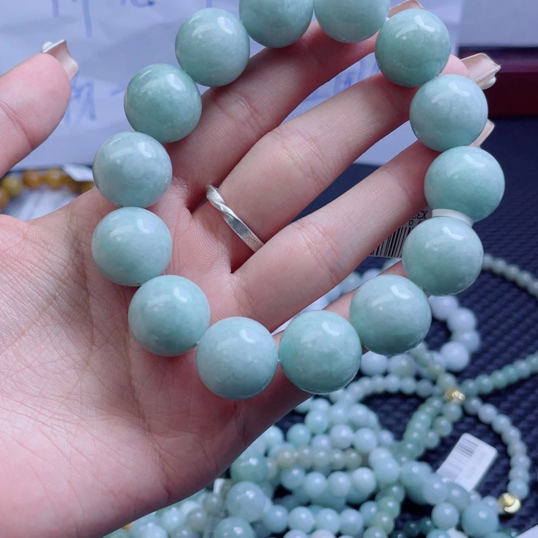 未镶嵌定制翡翠珠串