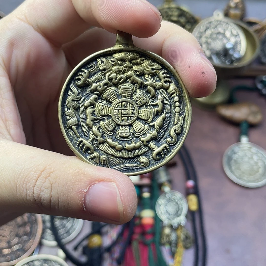 黄利马麟甲熊九宫八卦牌