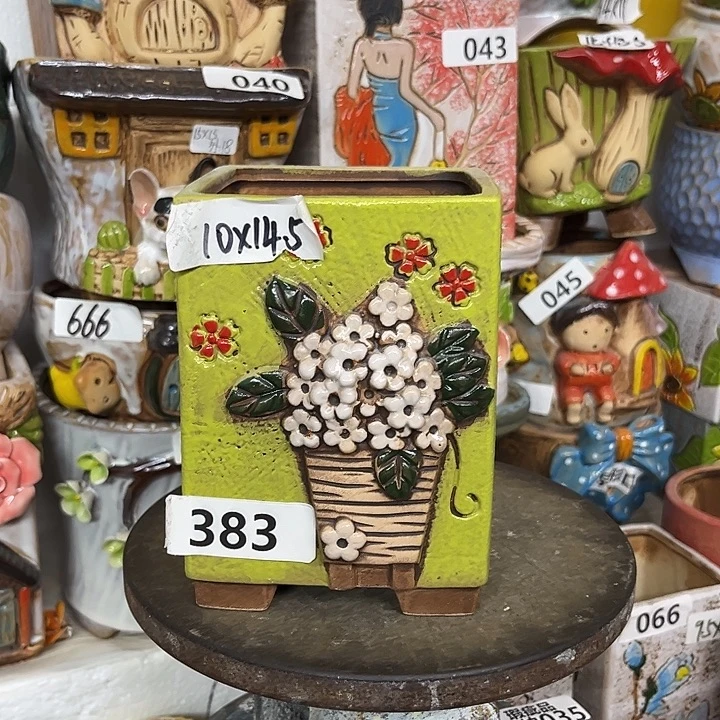 粗陶材质多肉花盆