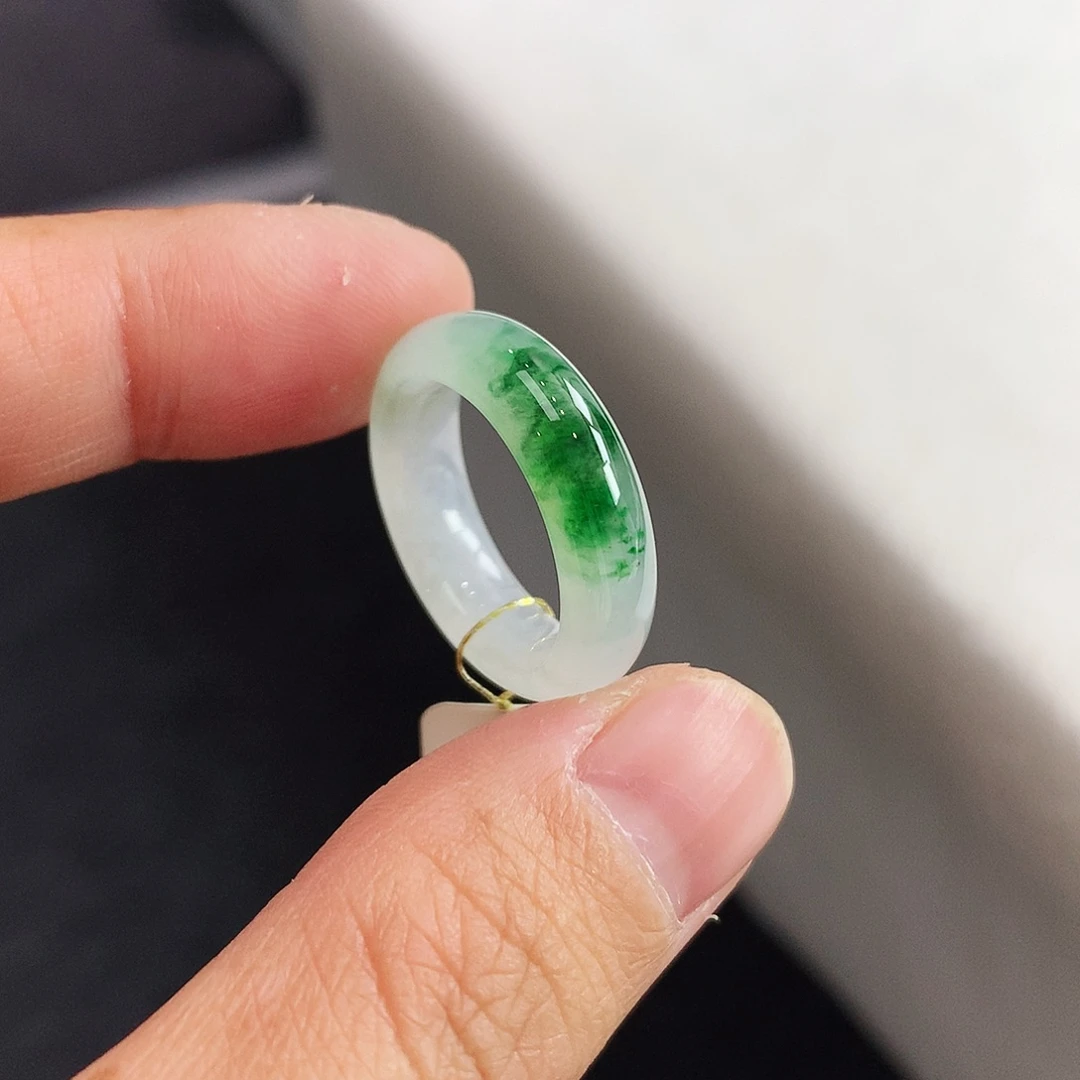 翡翠未镶嵌戒指12号