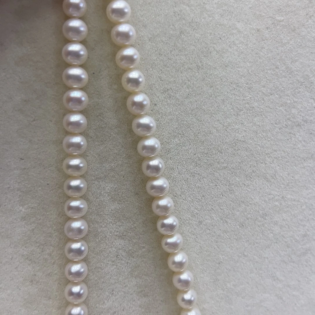 颈饰淡水珍珠银S925镶嵌➕6.7高品极光炫彩