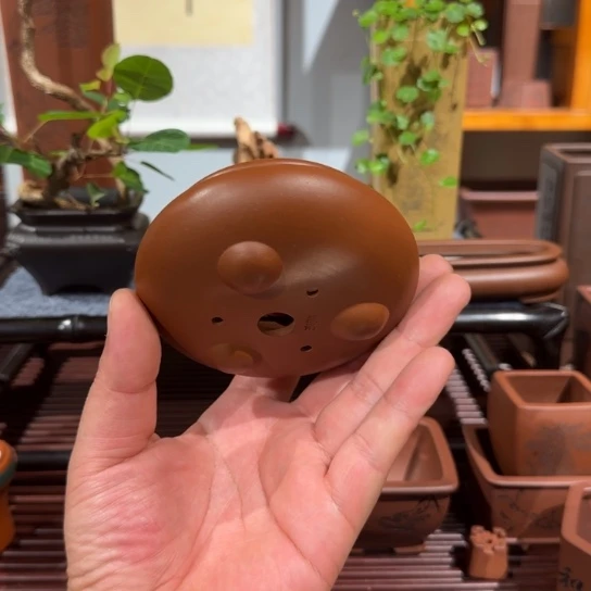 紫砂花盆原矿紫泥