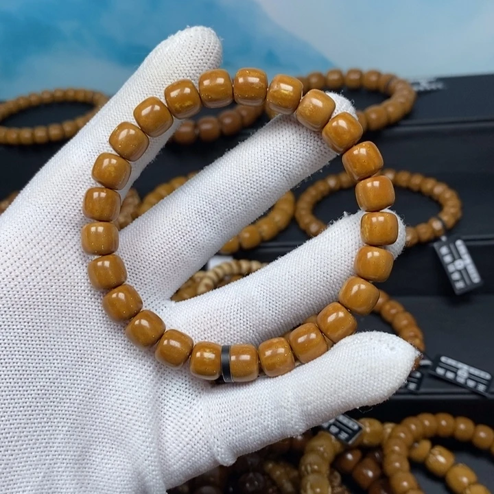 紫金鼠手串实心火烧云花皮老型尺寸9.2