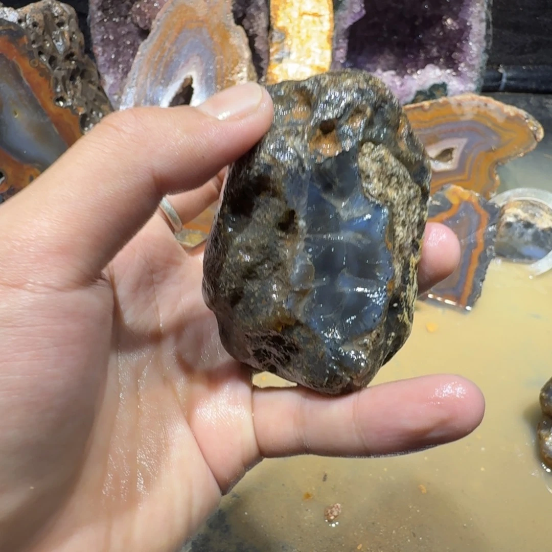 未镶嵌玛瑙/玉髓珠宝半成品