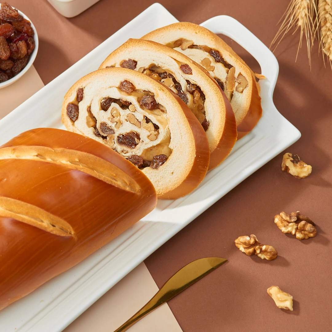 黑麦坚果列巴杂粮面包早餐营养美味坚果列巴黑麦列巴