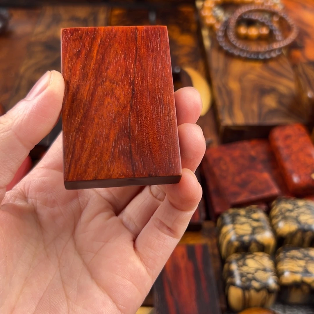 今***镇印度小叶紫檀平安牌打孔