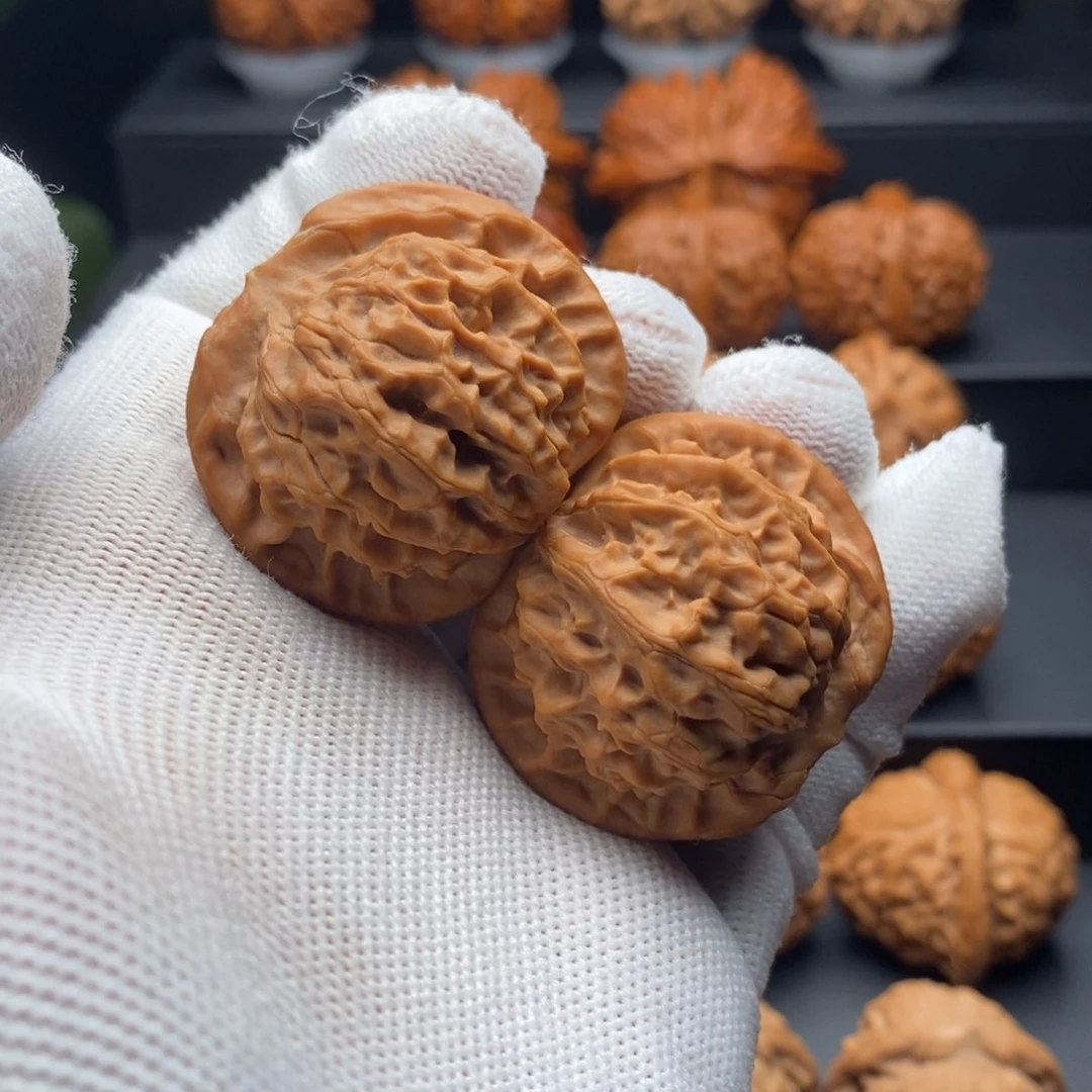 把件文玩核桃40尺全品野生百里狮子头