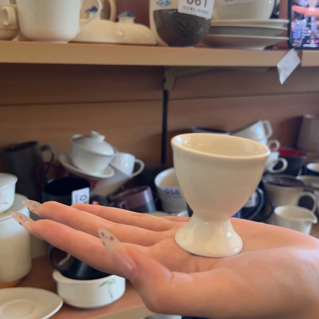 新骨瓷062微瑕暖白束腰 小酒杯  小茶杯