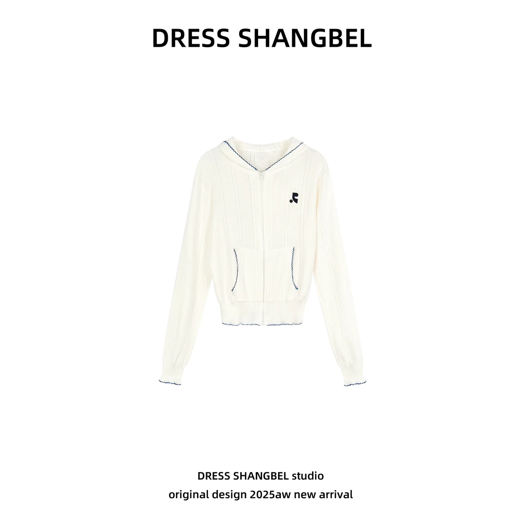 DRESS -新款C76设计师高级感百搭时尚连帽针织衫5949H